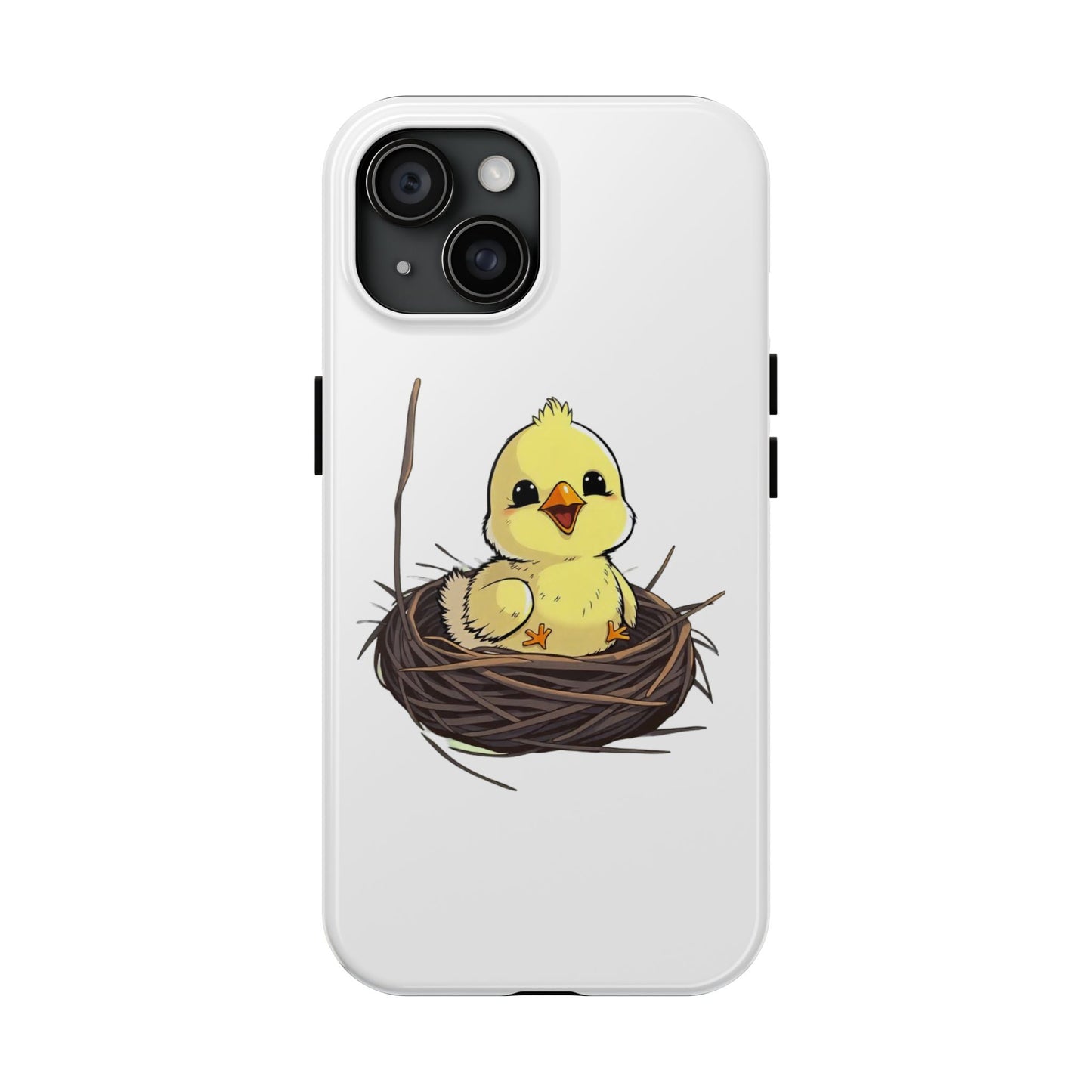 Adorable Chick in Nest Phone Case Design