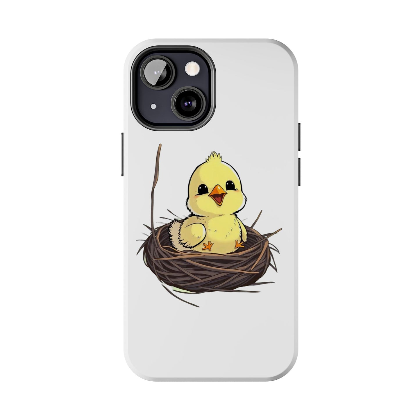 Adorable Chick in Nest Phone Case Design