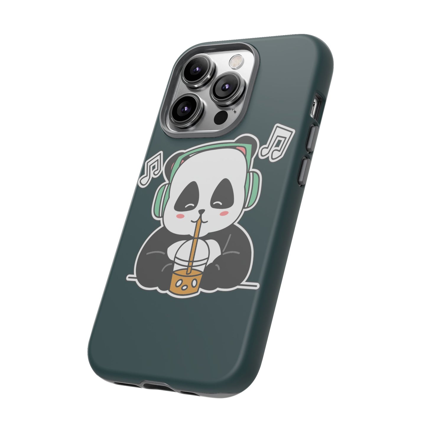 Chill Panda with Bubble Tea Tough Phone Case