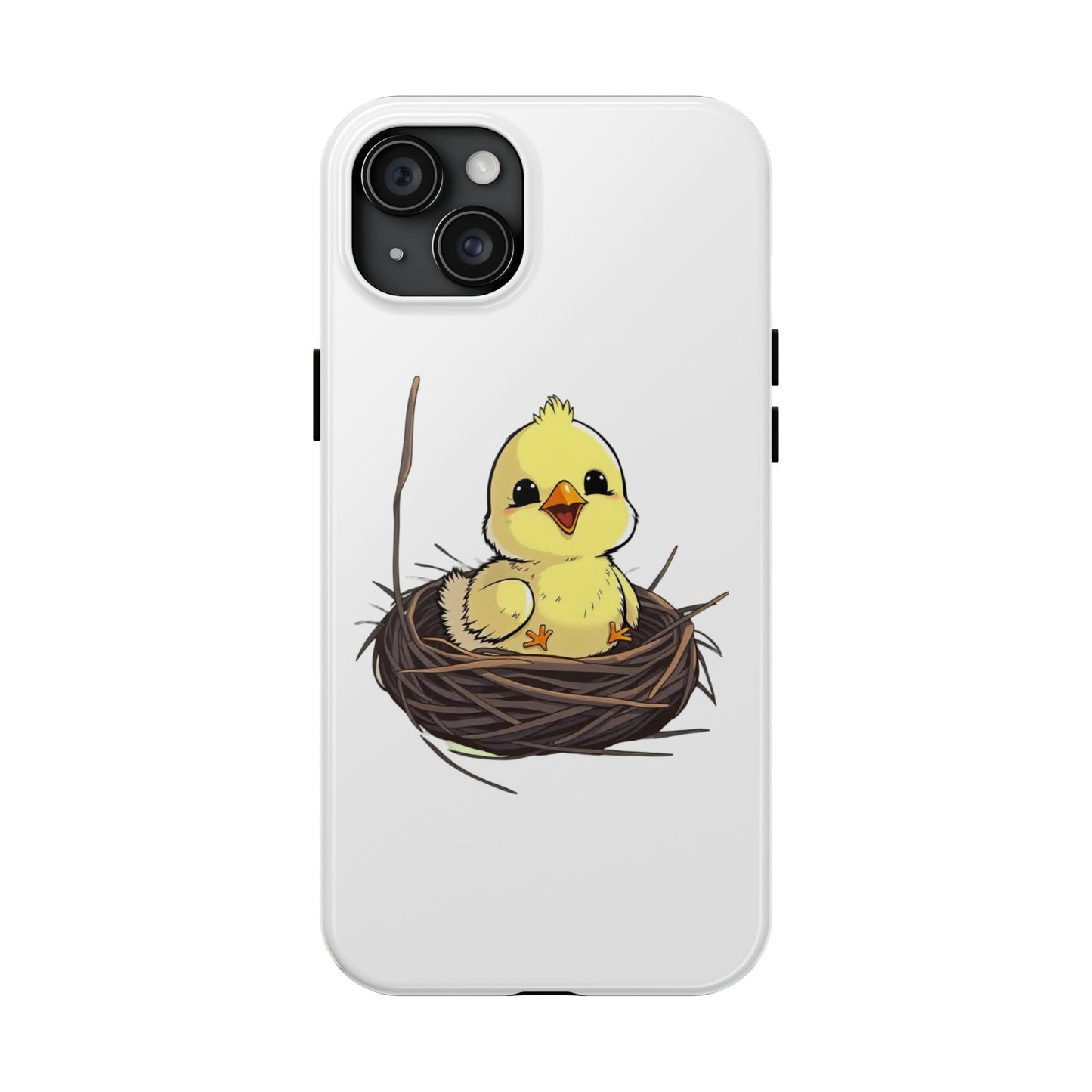 Adorable Chick in Nest Phone Case Design