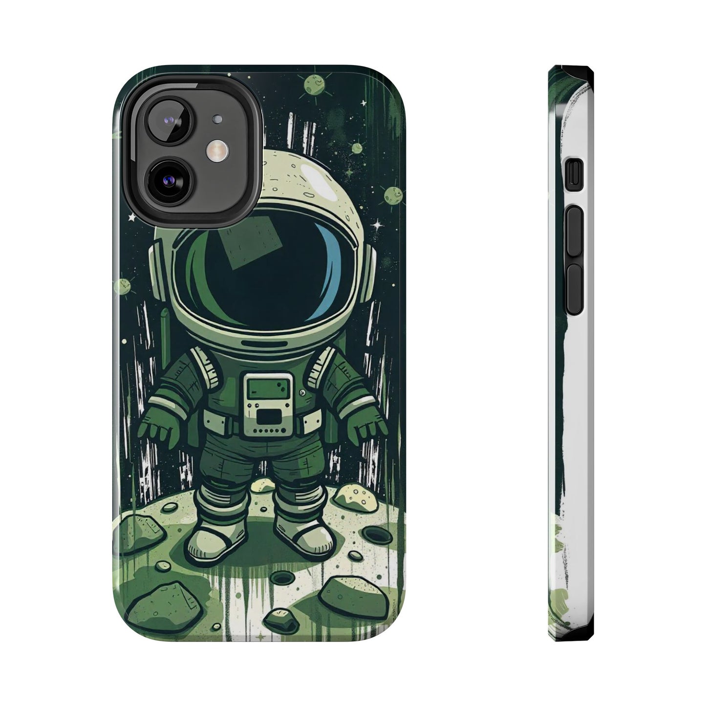 "Cosmic Explorer - Cartoon Astronaut Tough Phone Case"