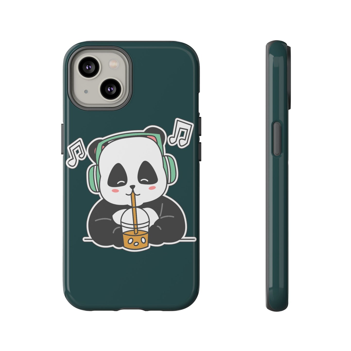 Chill Panda with Bubble Tea Tough Phone Case