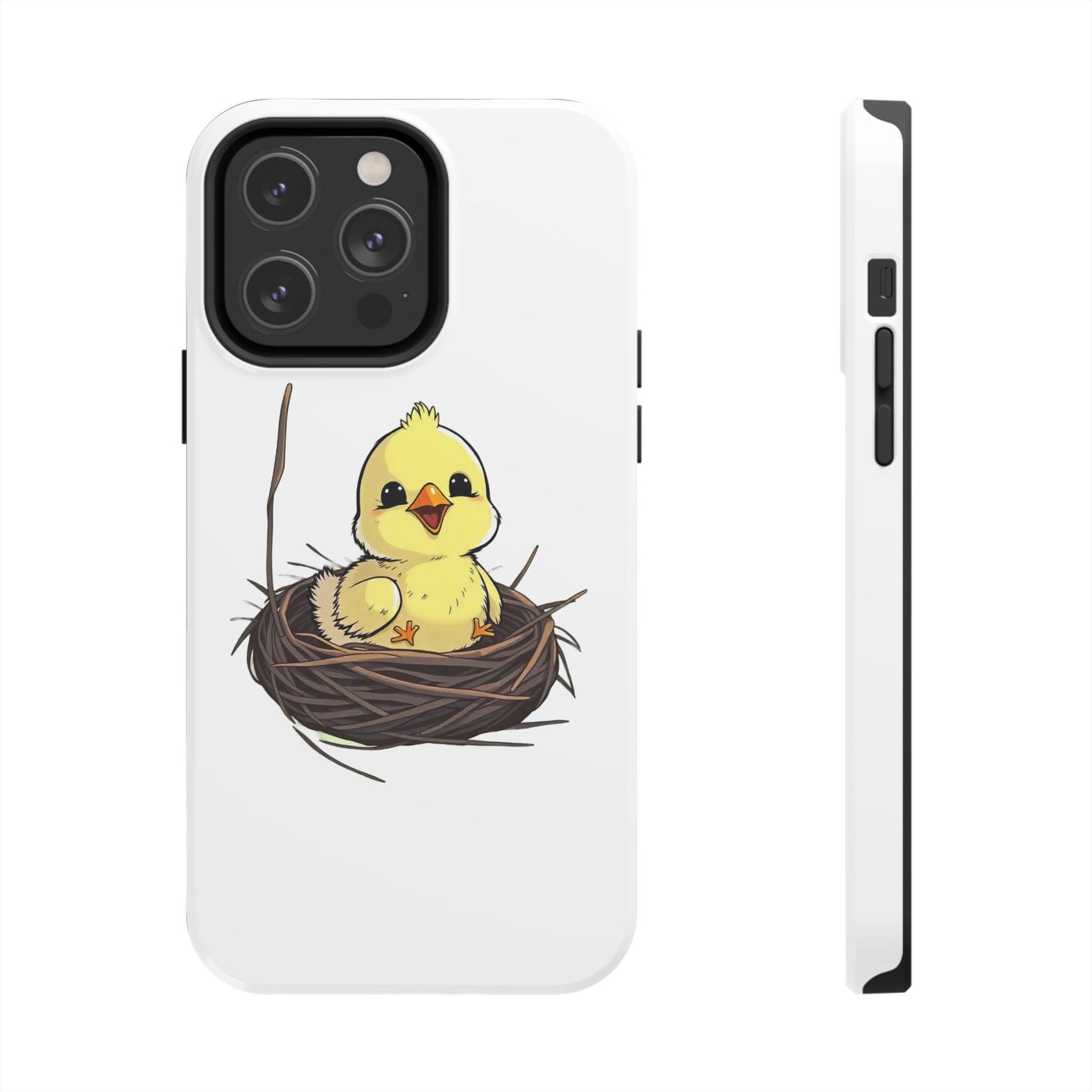 Adorable Chick in Nest Phone Case Design