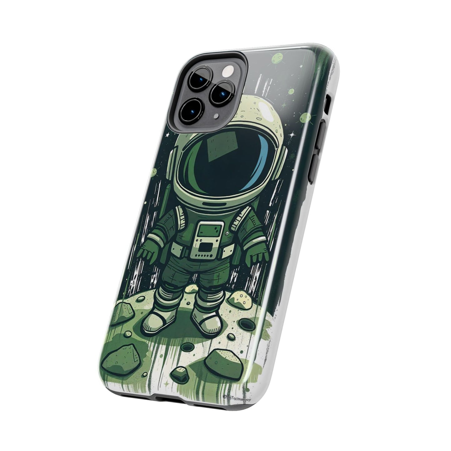 "Cosmic Explorer - Cartoon Astronaut Tough Phone Case"