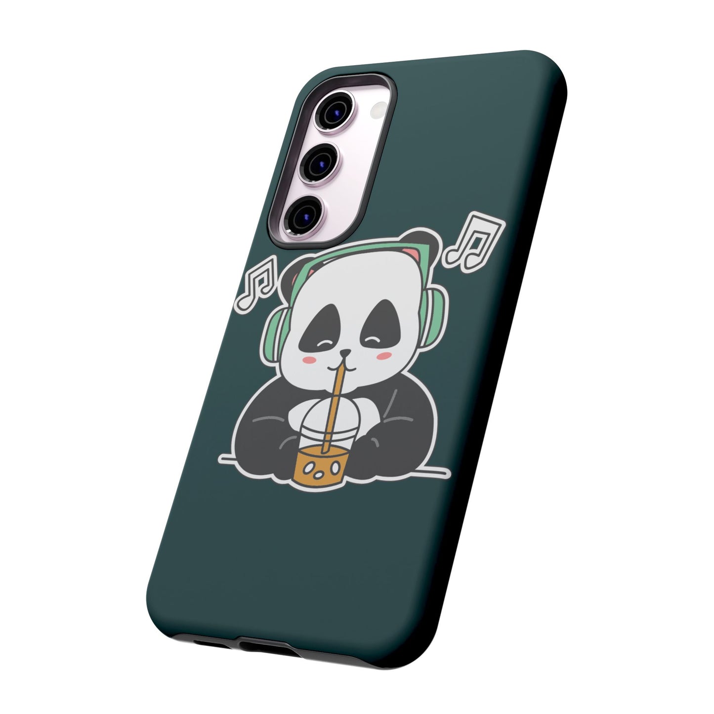 Chill Panda with Bubble Tea Tough Phone Case