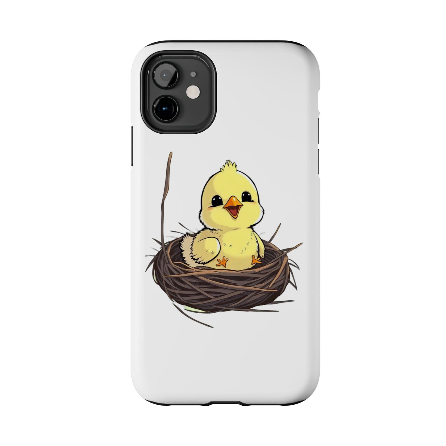 Adorable Chick in Nest Phone Case Design