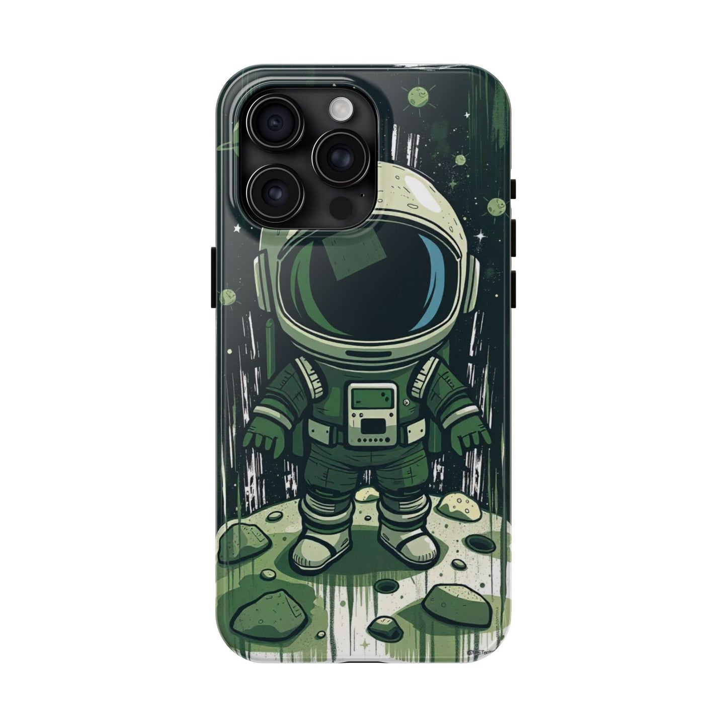 "Cosmic Explorer - Cartoon Astronaut Tough Phone Case"