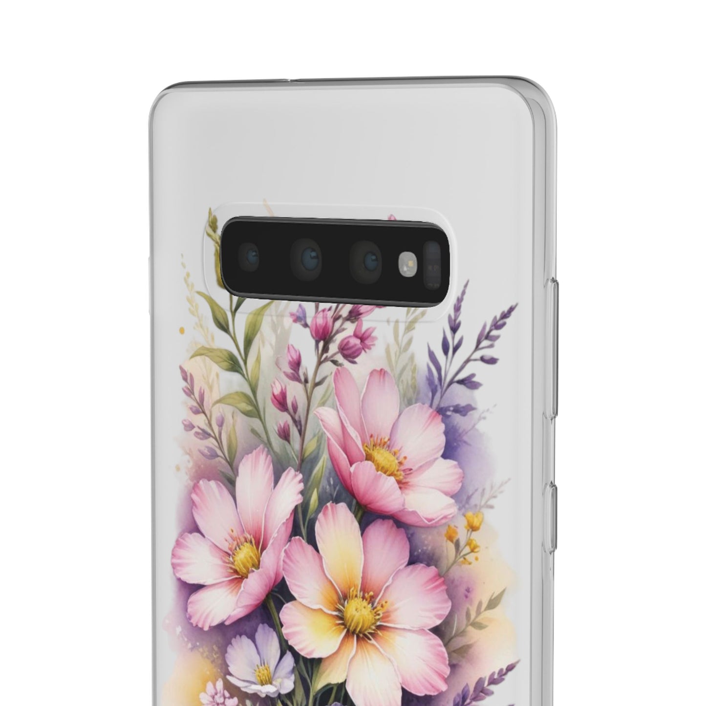 "Blossoming Beauty: Elegant Floral Flexi Phone Case"