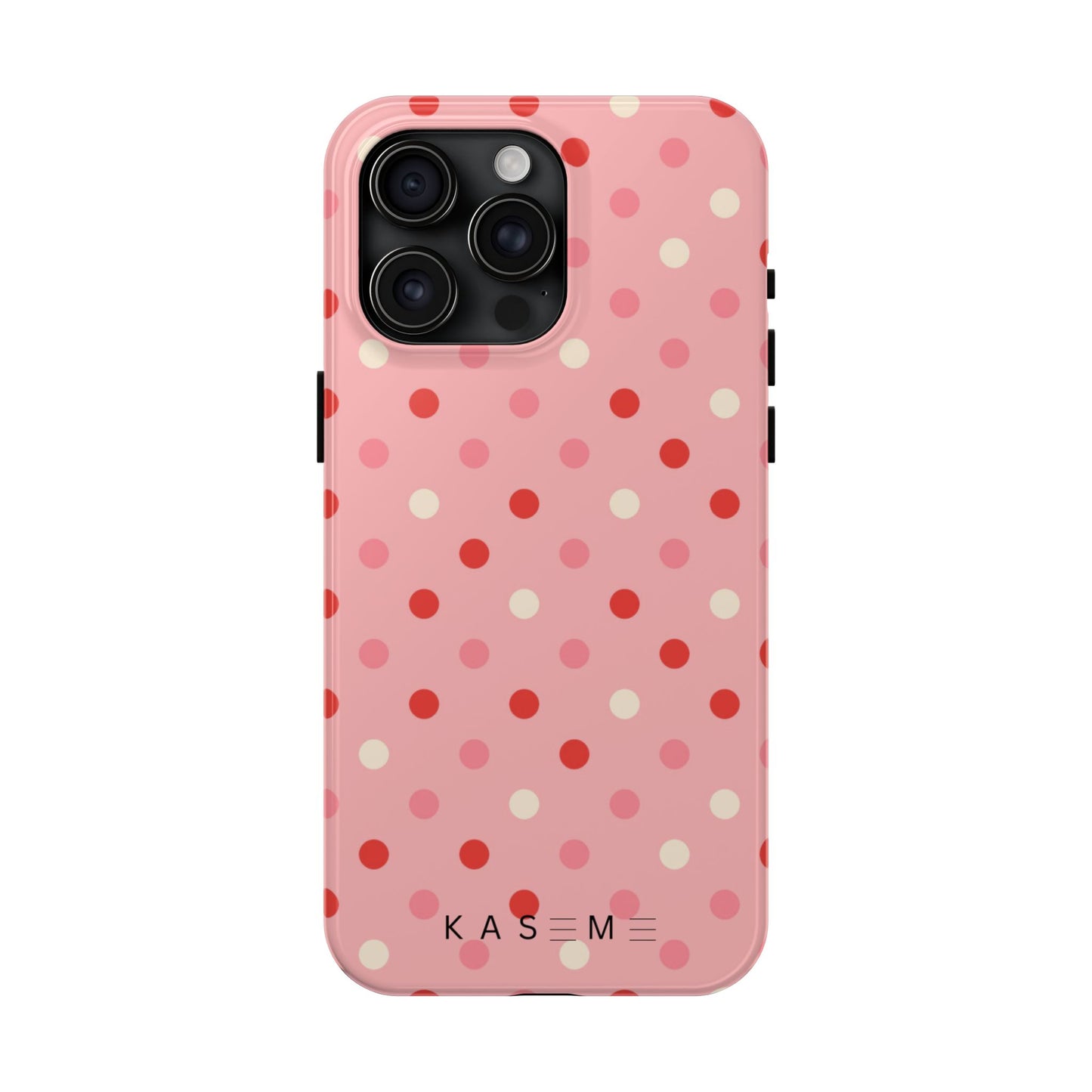 Playful Pink Polka Dot Tough Phone Case