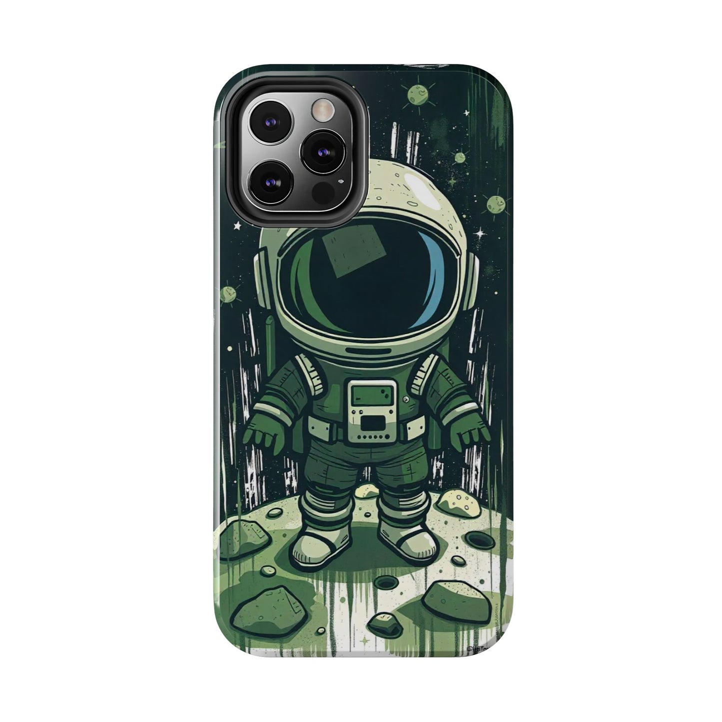 "Cosmic Explorer - Cartoon Astronaut Tough Phone Case"