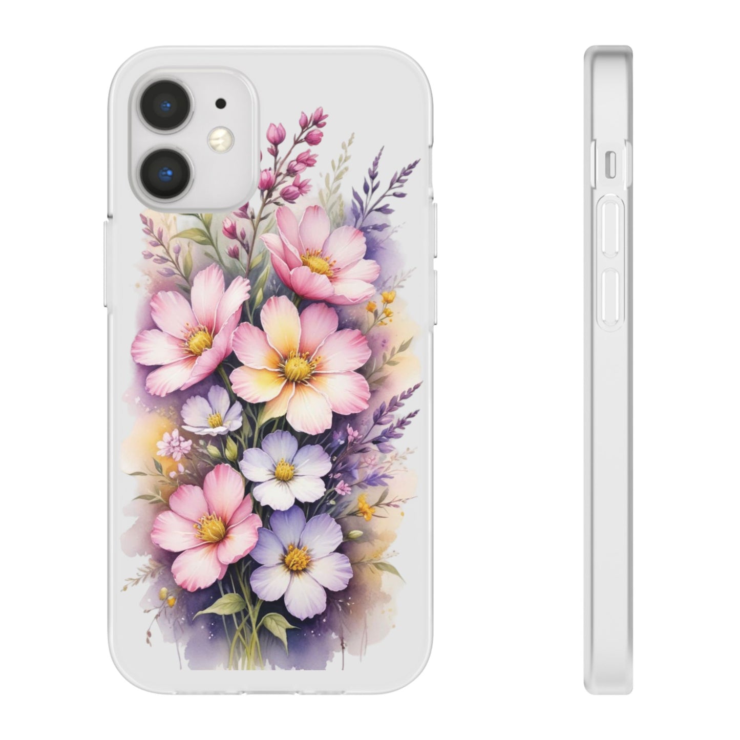 "Blossoming Beauty: Elegant Floral Flexi Phone Case"