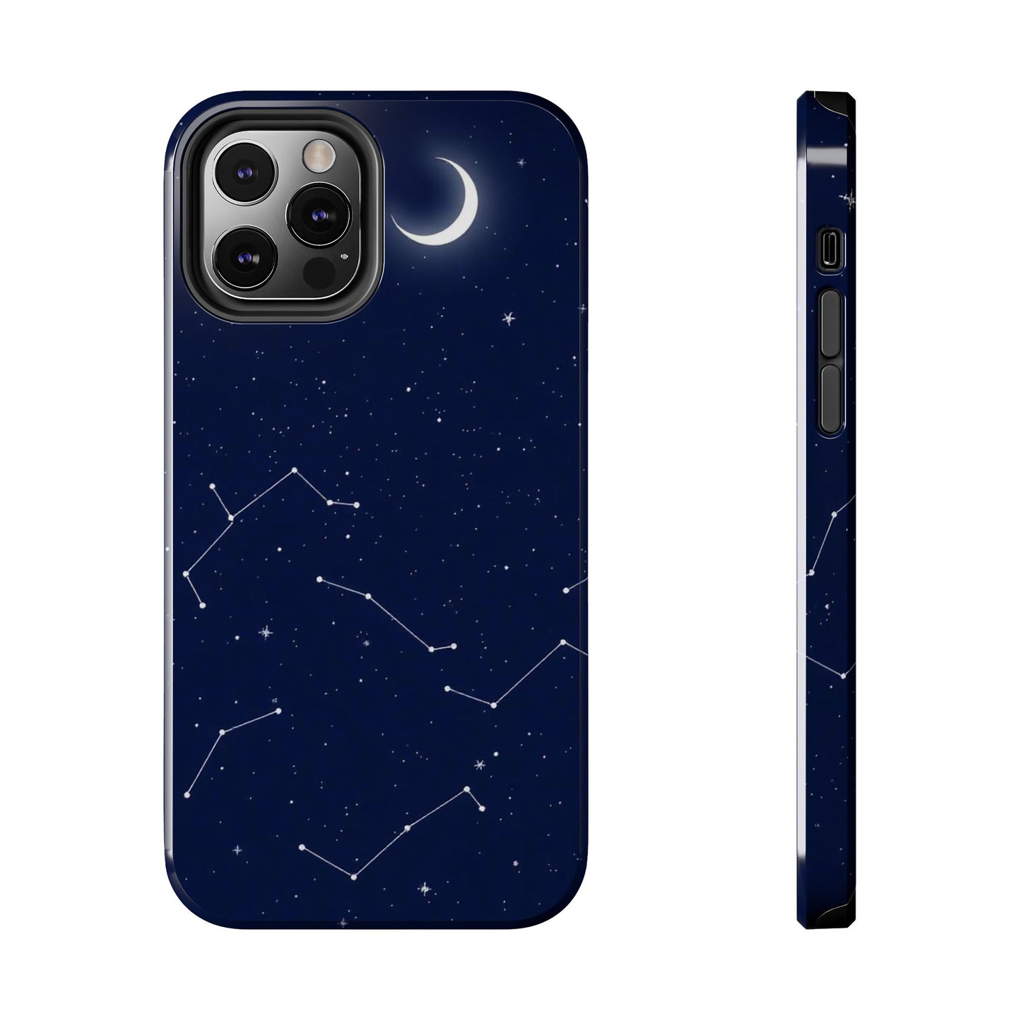 "Moonlit Constellation Tough Phone Case - Explore the Night Sky"