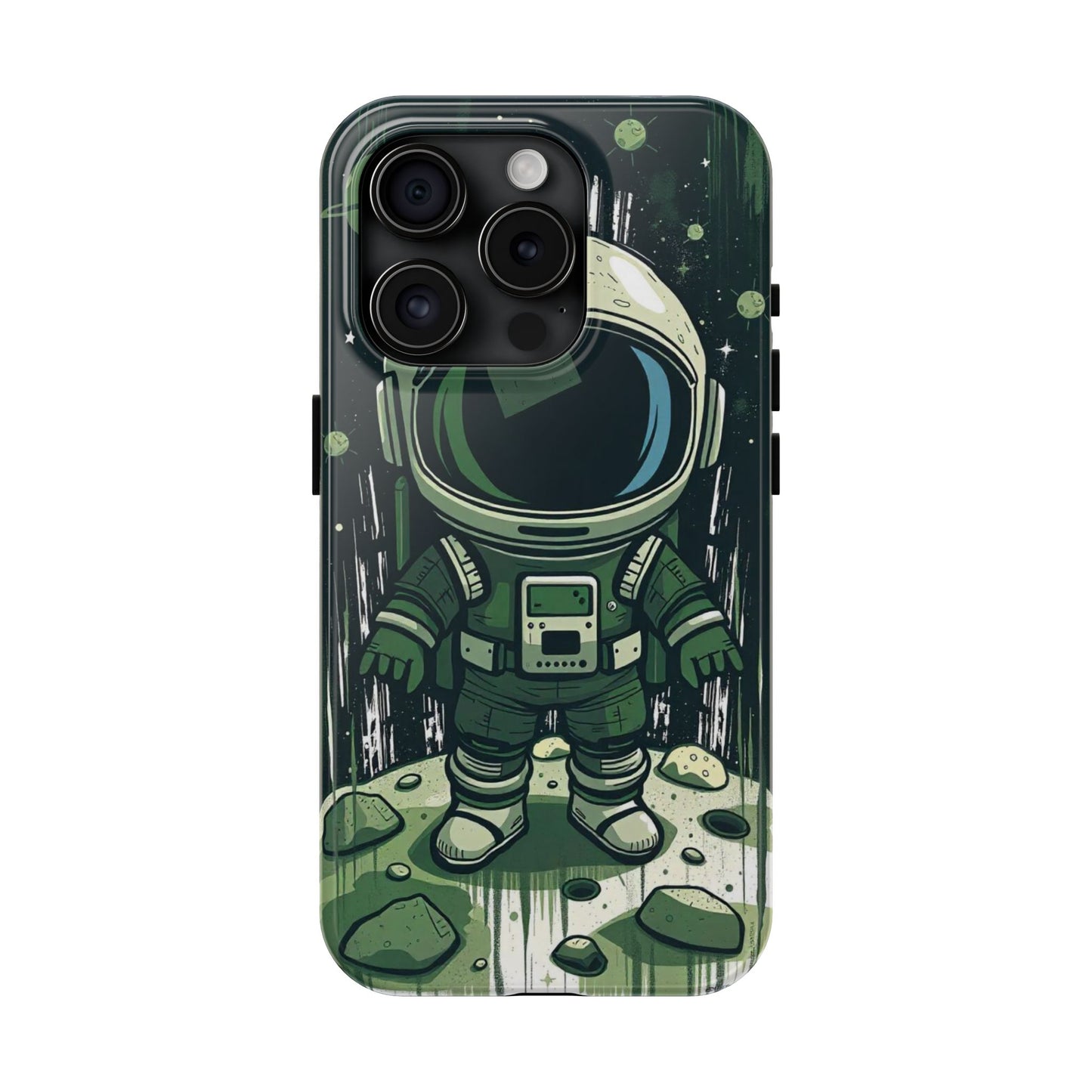 "Cosmic Explorer - Cartoon Astronaut Tough Phone Case"