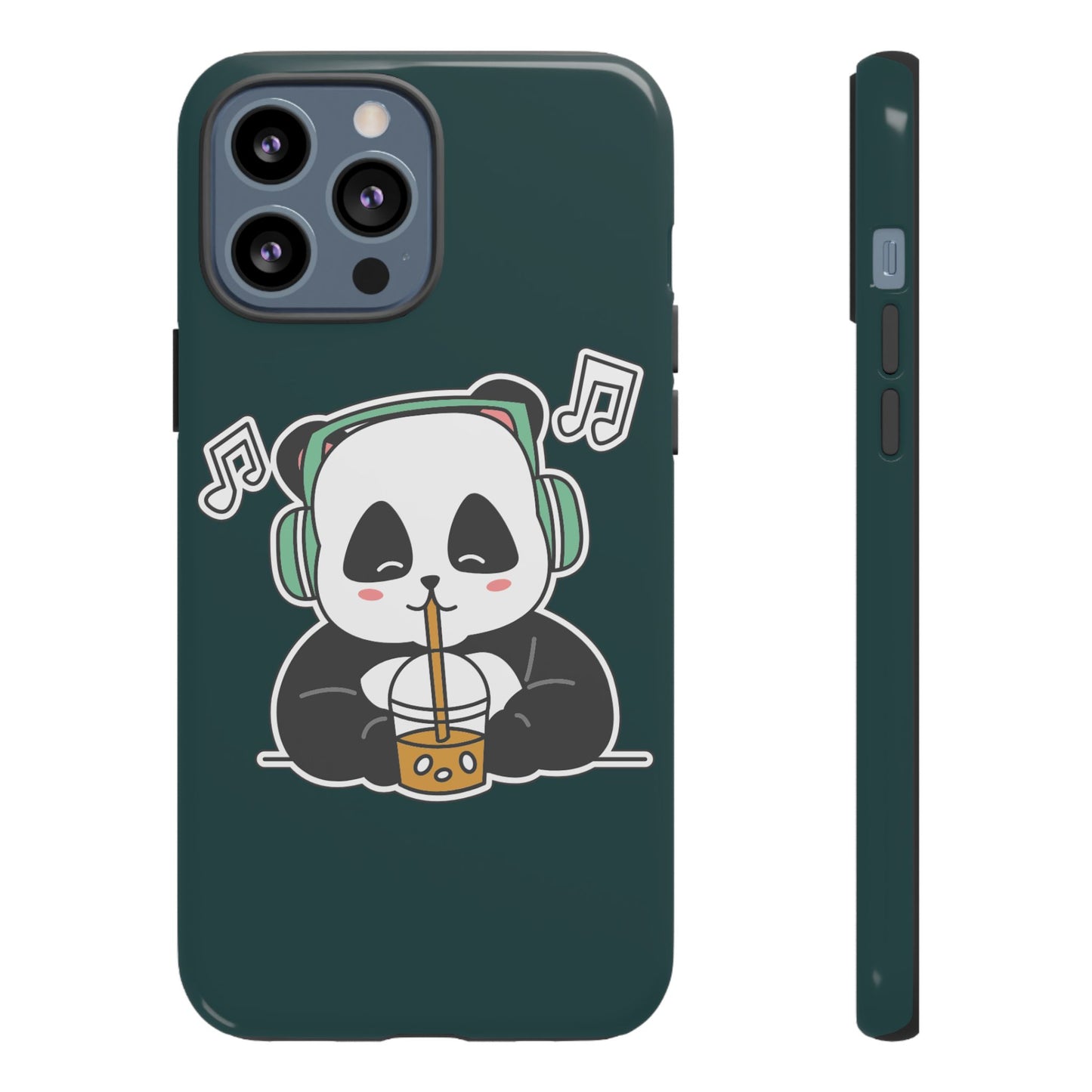 Chill Panda with Bubble Tea Tough Phone Case