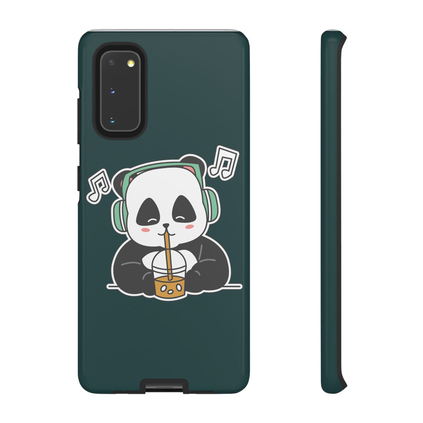 Chill Panda with Bubble Tea Tough Phone Case