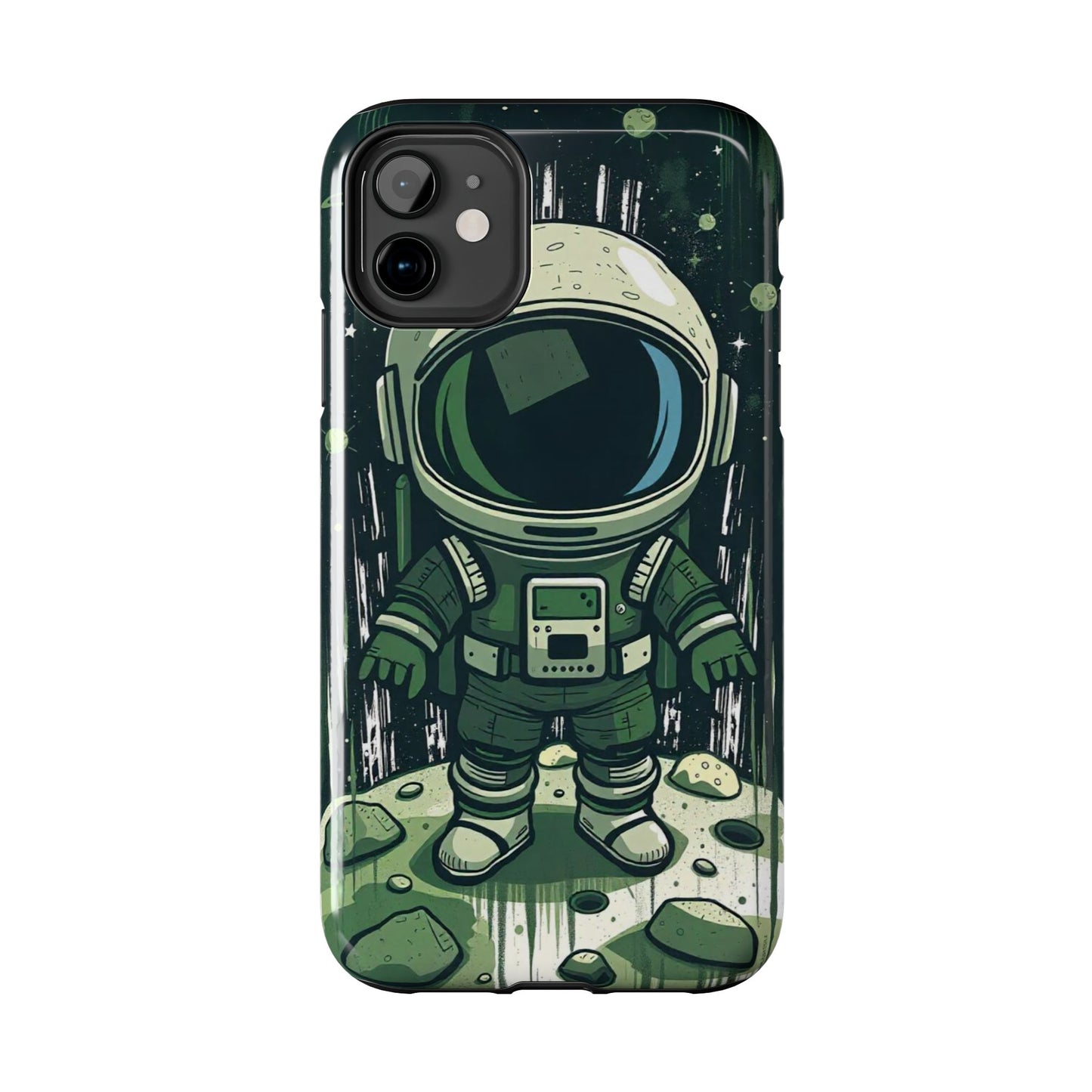 "Cosmic Explorer - Cartoon Astronaut Tough Phone Case"