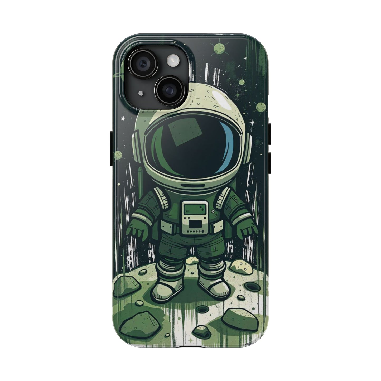 "Cosmic Explorer - Cartoon Astronaut Tough Phone Case"