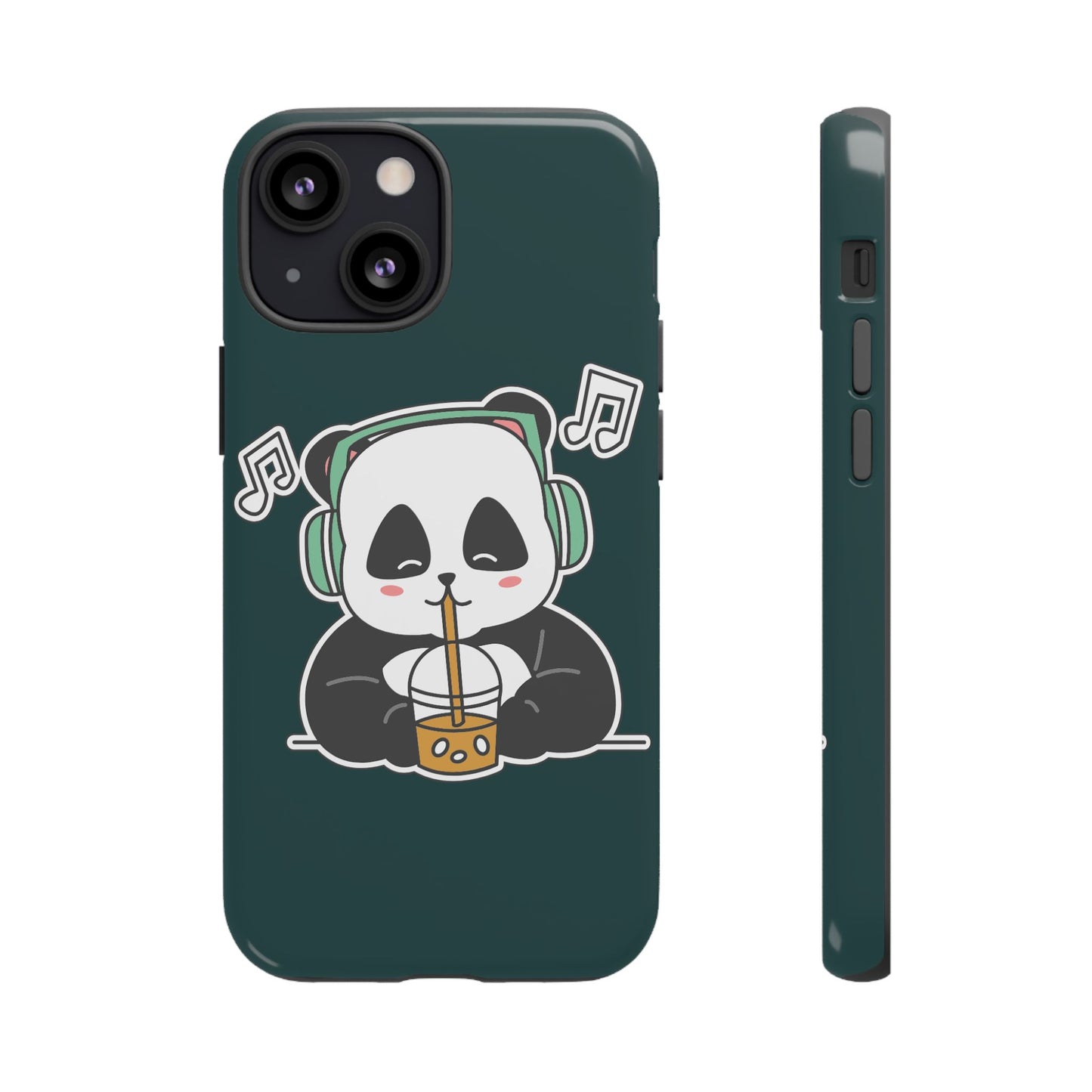 Chill Panda with Bubble Tea Tough Phone Case