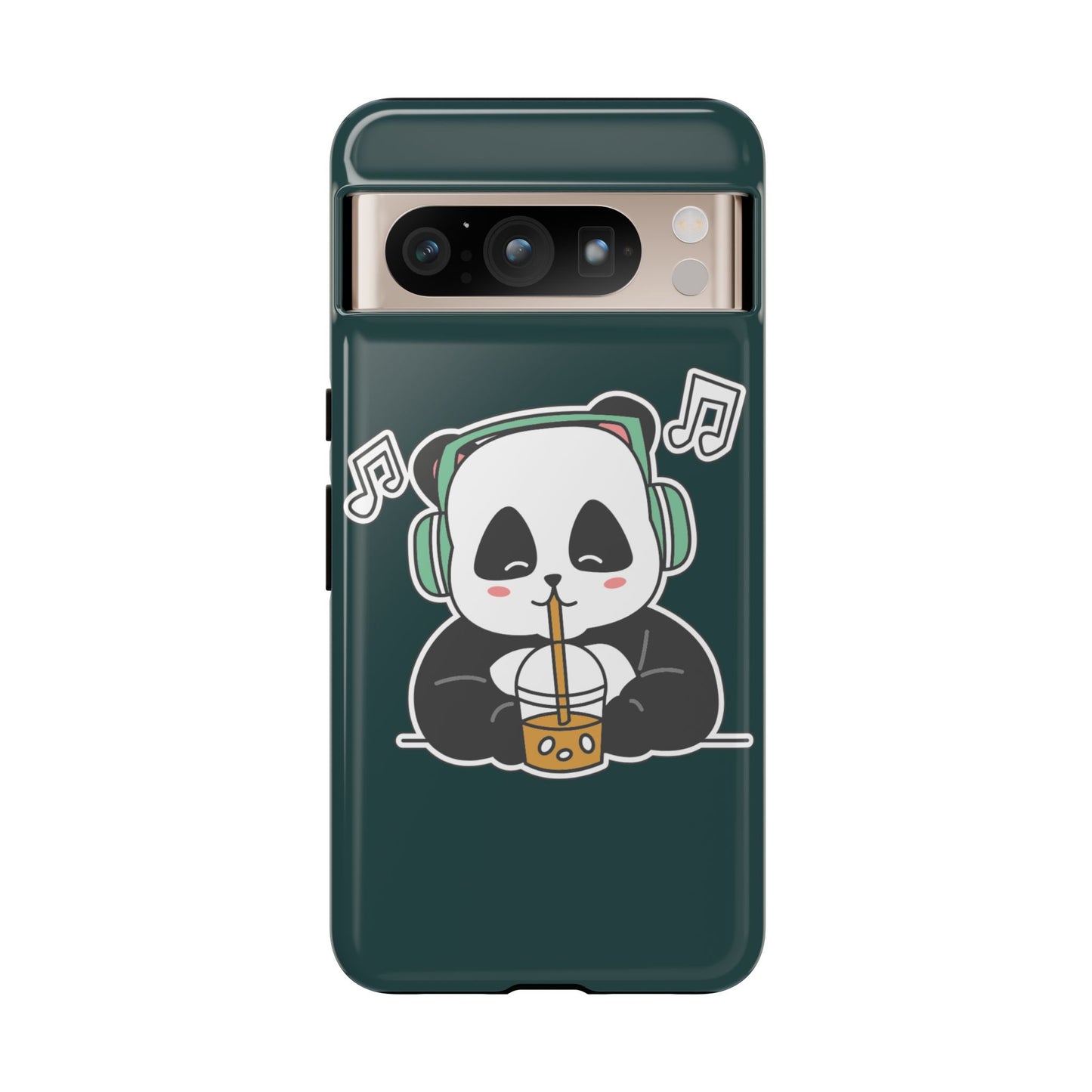 Chill Panda with Bubble Tea Tough Phone Case