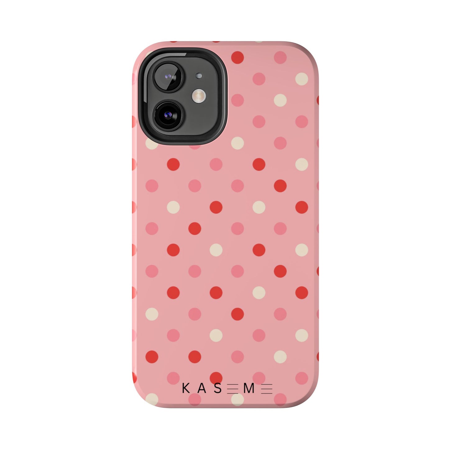 Playful Pink Polka Dot Tough Phone Case