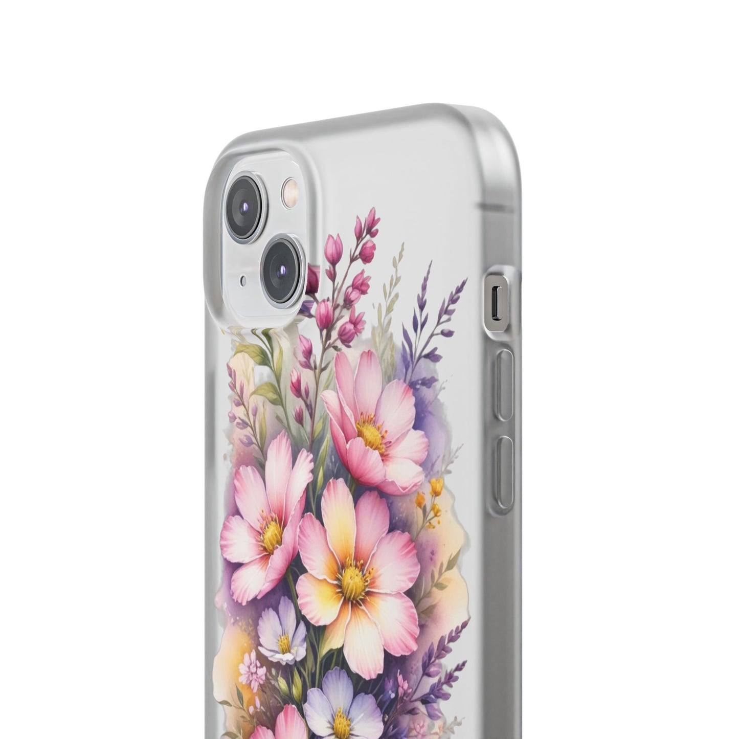 "Blossoming Beauty: Elegant Floral Flexi Phone Case"