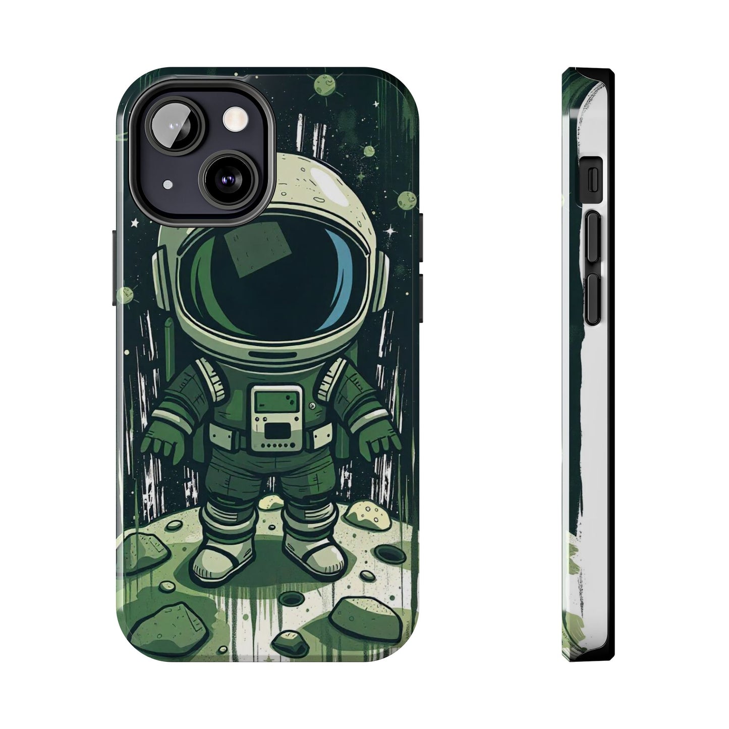 "Cosmic Explorer - Cartoon Astronaut Tough Phone Case"