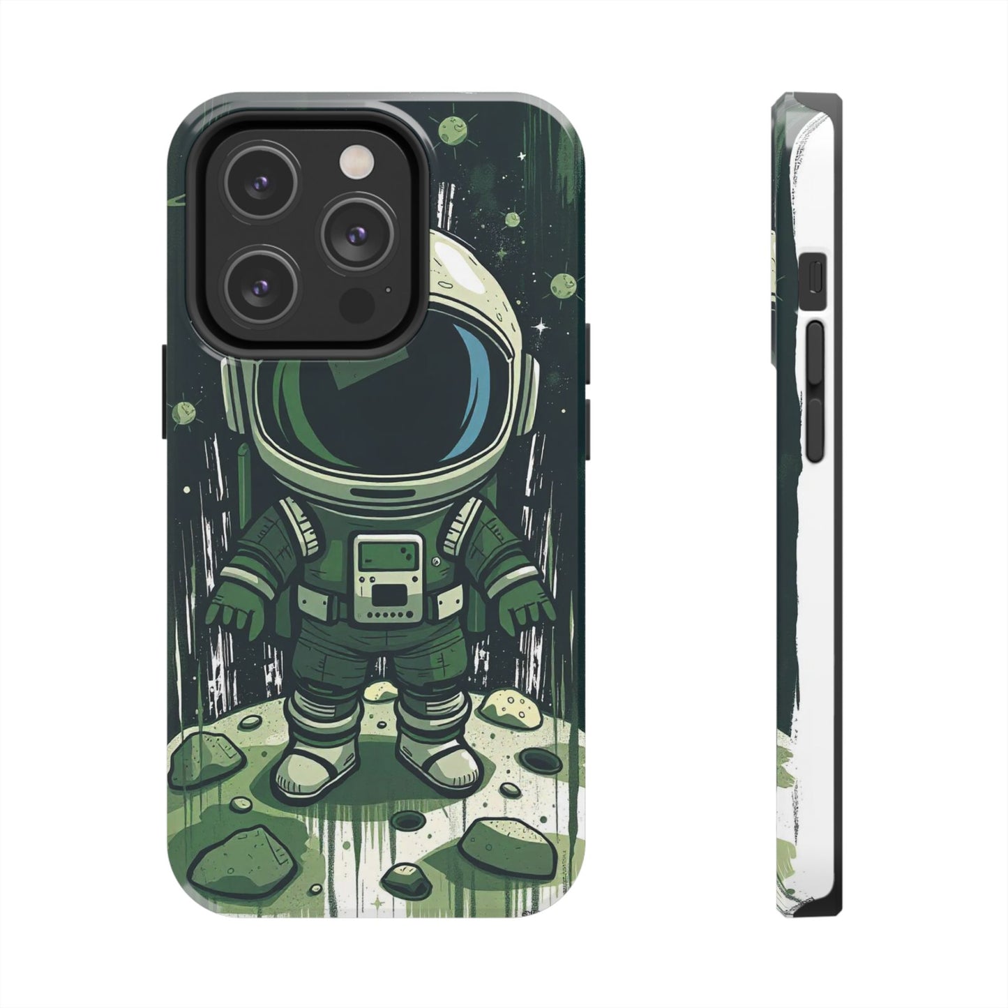 "Cosmic Explorer - Cartoon Astronaut Tough Phone Case"