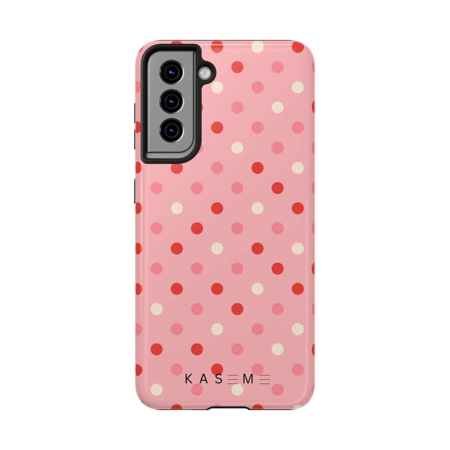 Playful Pink Polka Dot Tough Phone Case