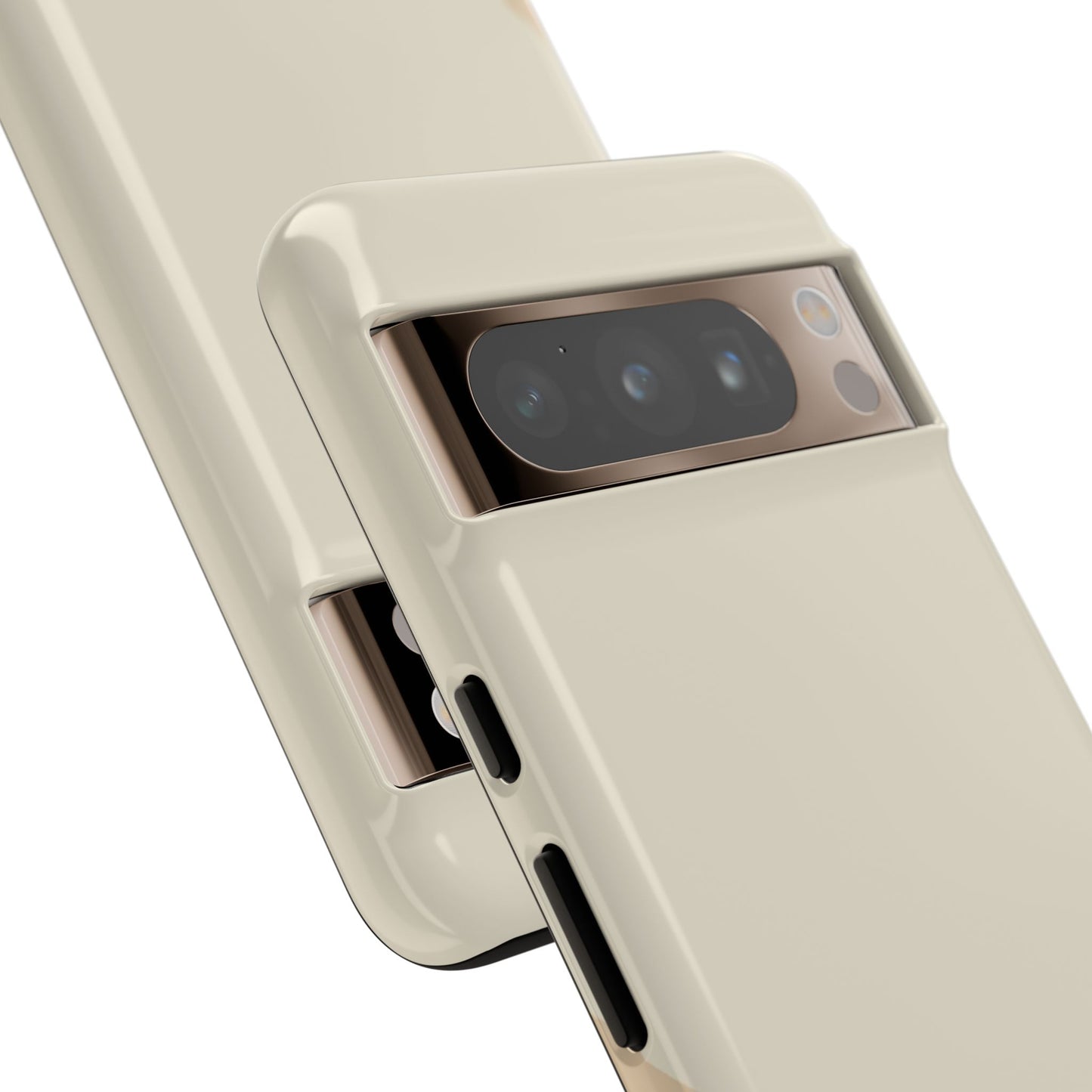 Minimalist Two-Tone Beige Tough Phone Case