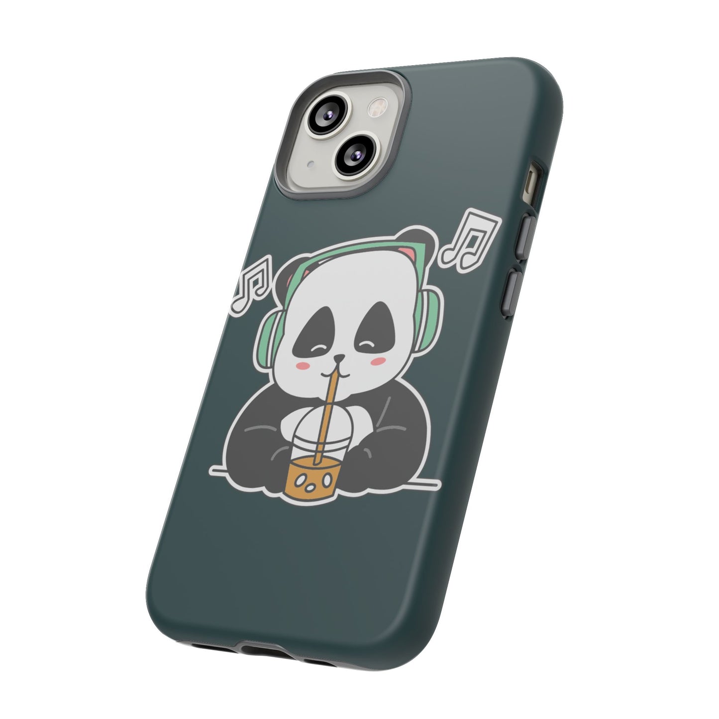 Chill Panda with Bubble Tea Tough Phone Case