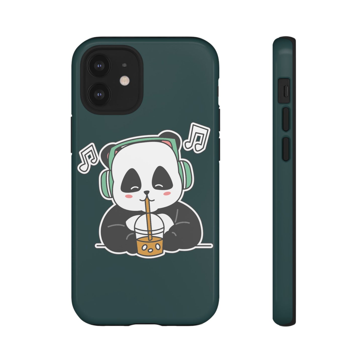 Chill Panda with Bubble Tea Tough Phone Case