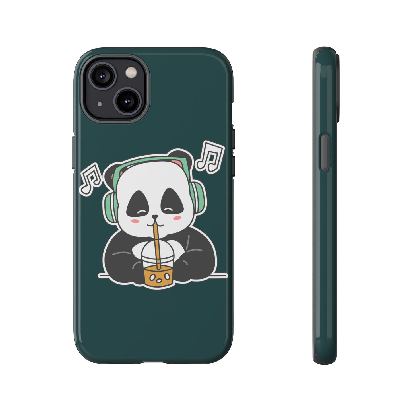 Chill Panda with Bubble Tea Tough Phone Case