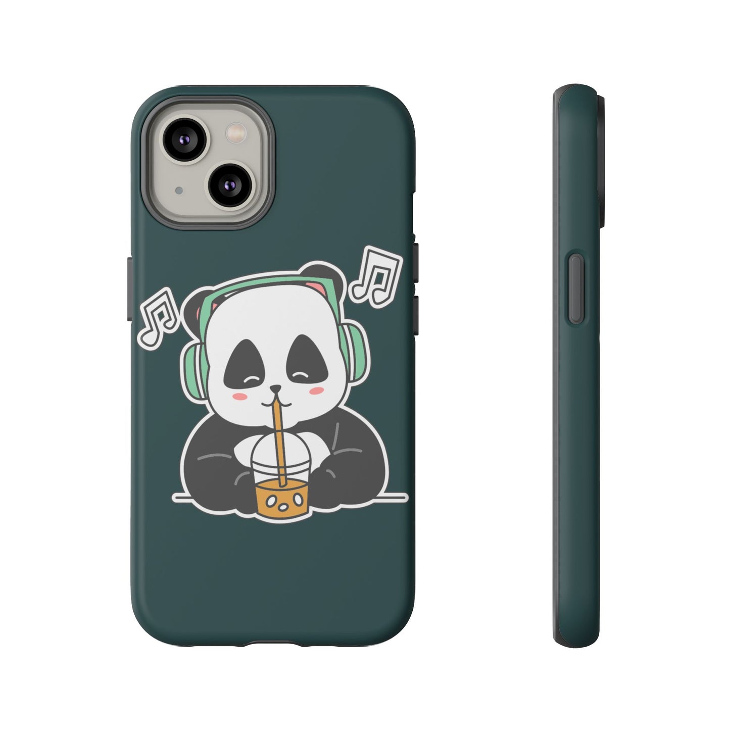 Chill Panda with Bubble Tea Tough Phone Case