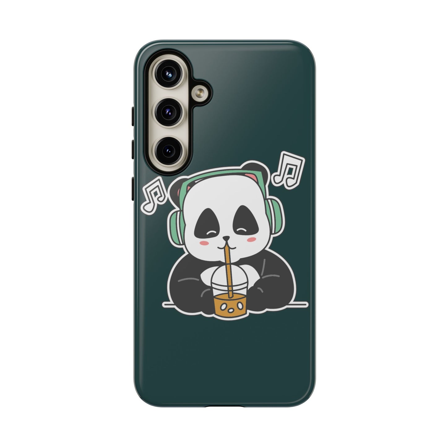 Chill Panda with Bubble Tea Tough Phone Case