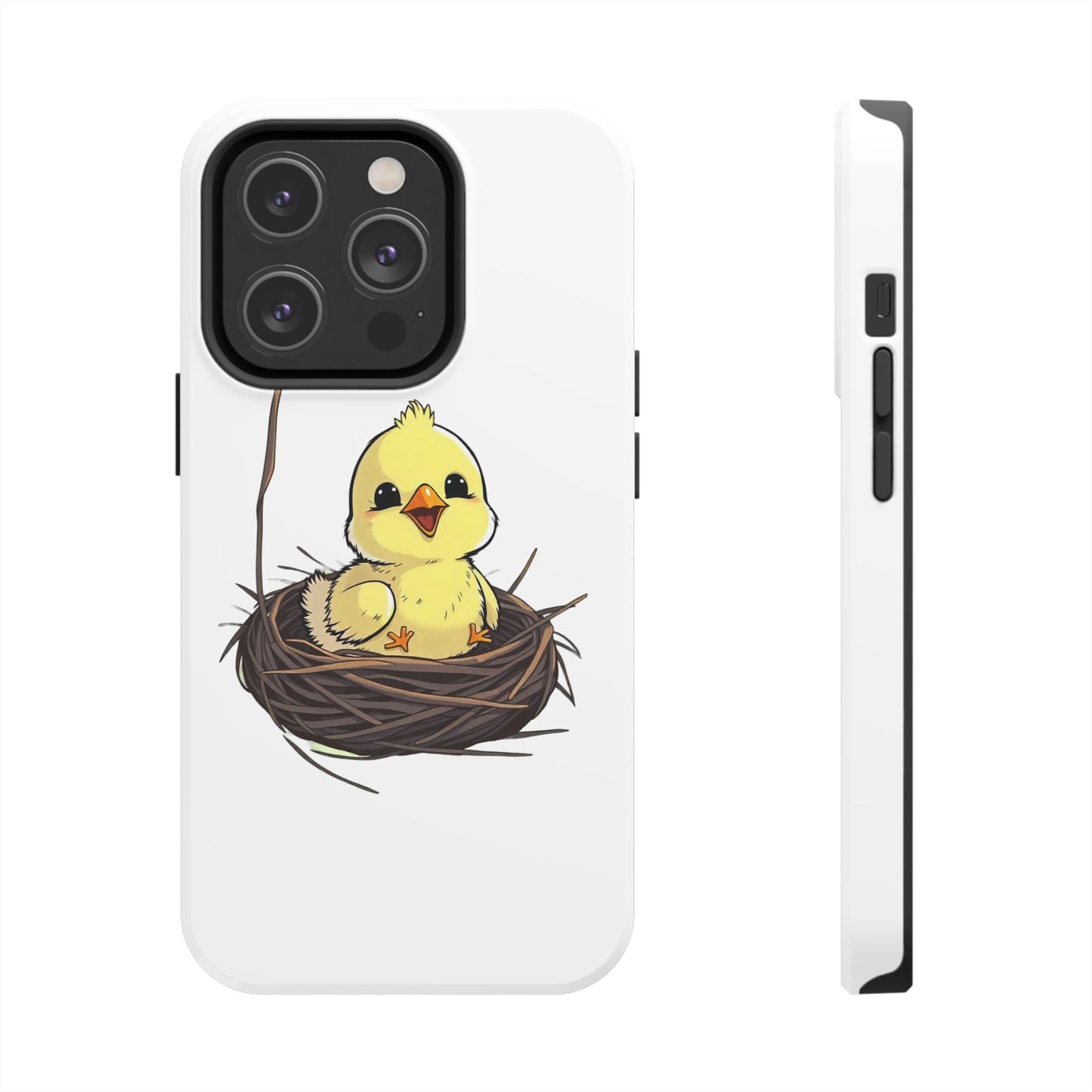 Adorable Chick in Nest Phone Case Design