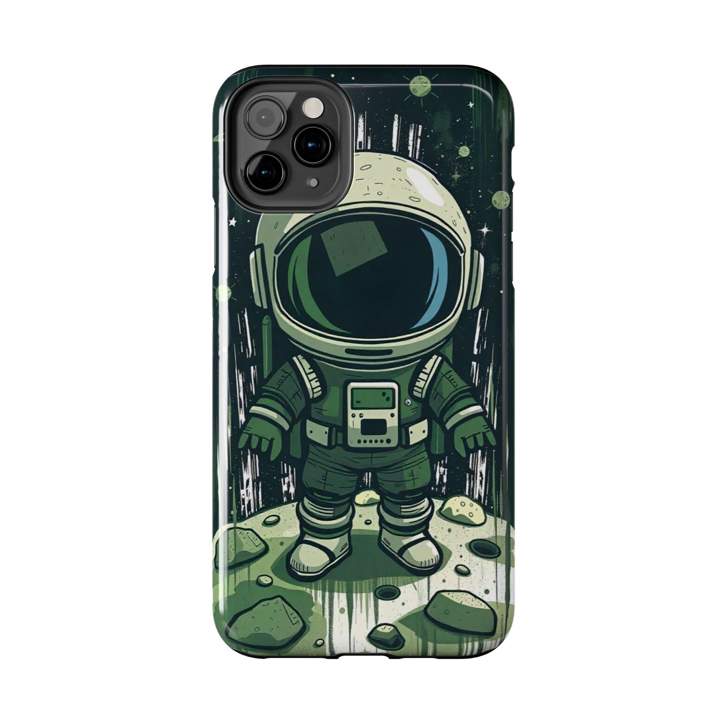 "Cosmic Explorer - Cartoon Astronaut Tough Phone Case"