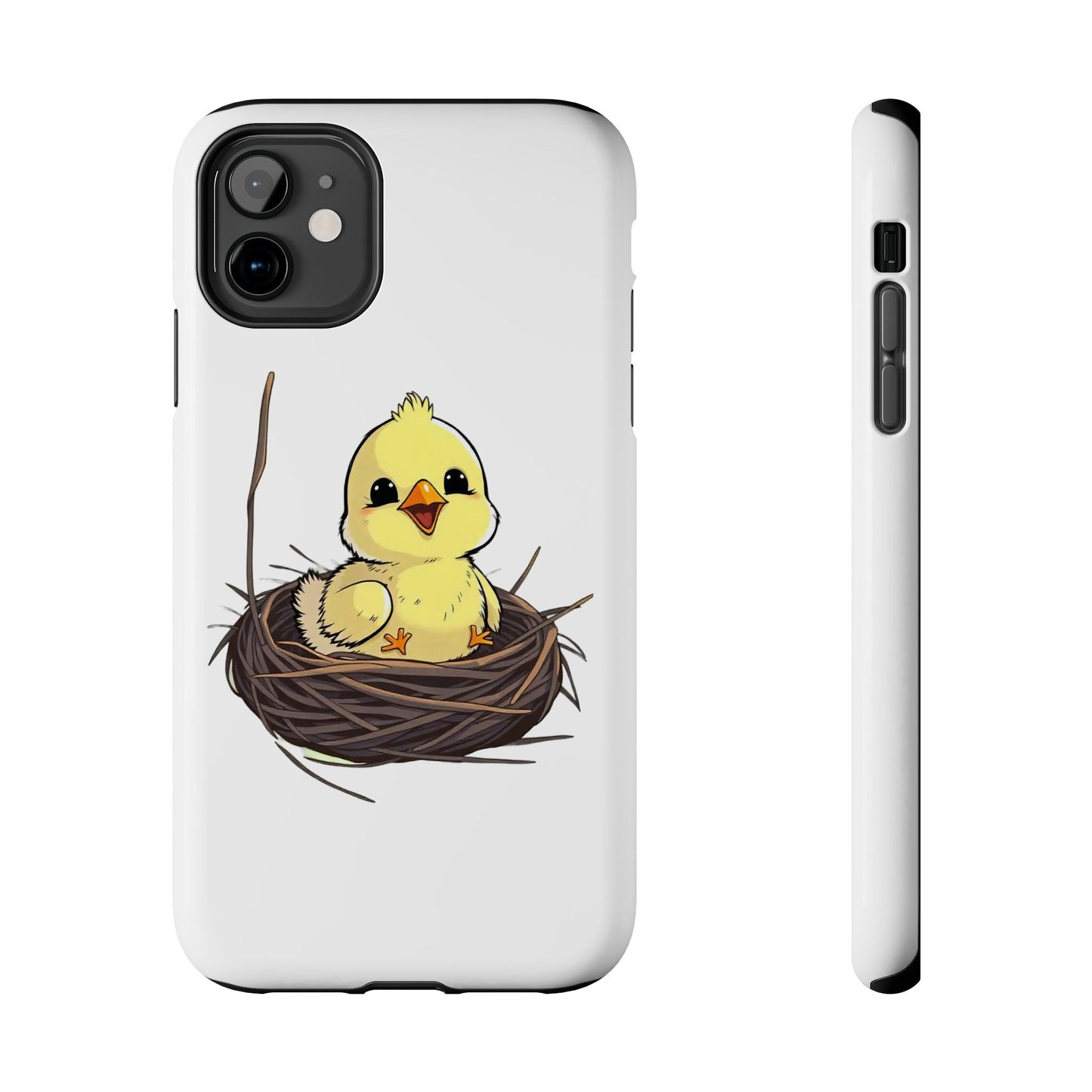 Adorable Chick in Nest Phone Case Design