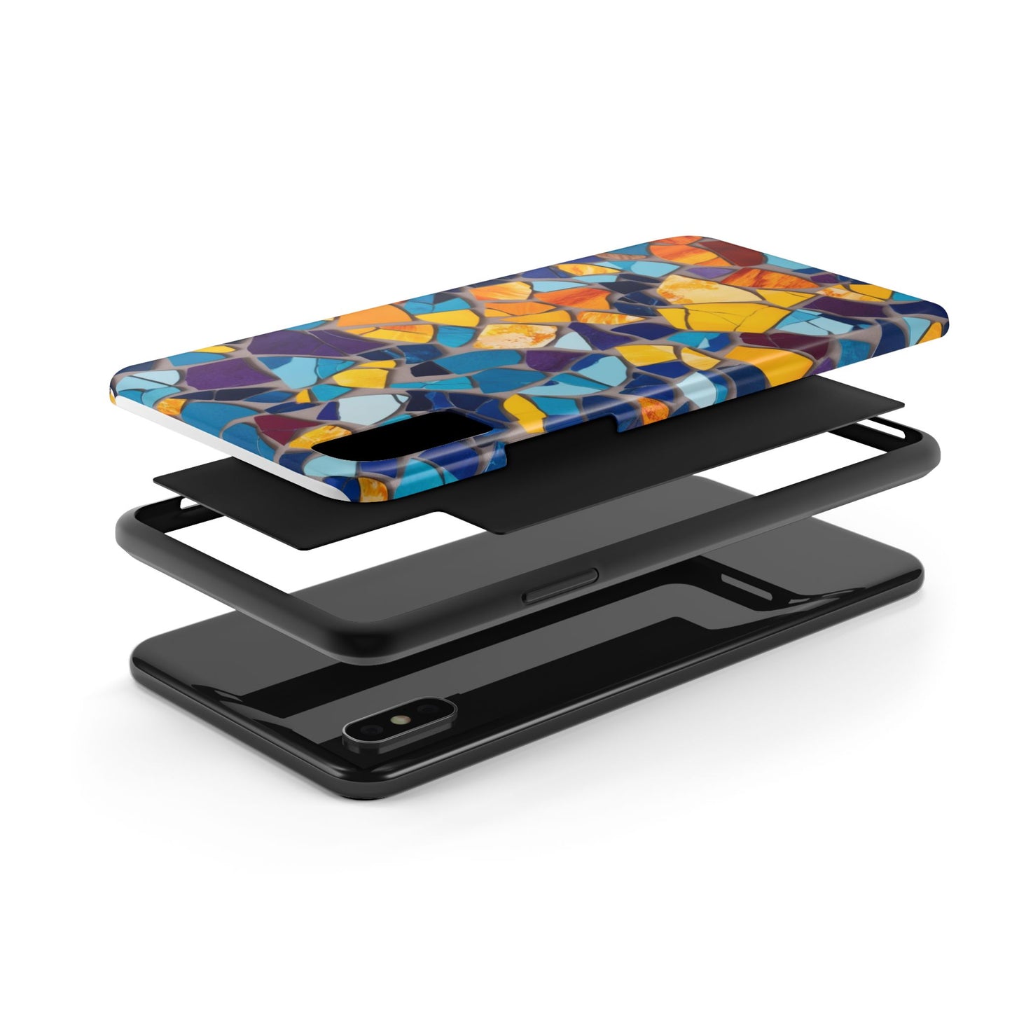 Vibrant Mosaic Shards Tough Phone Case