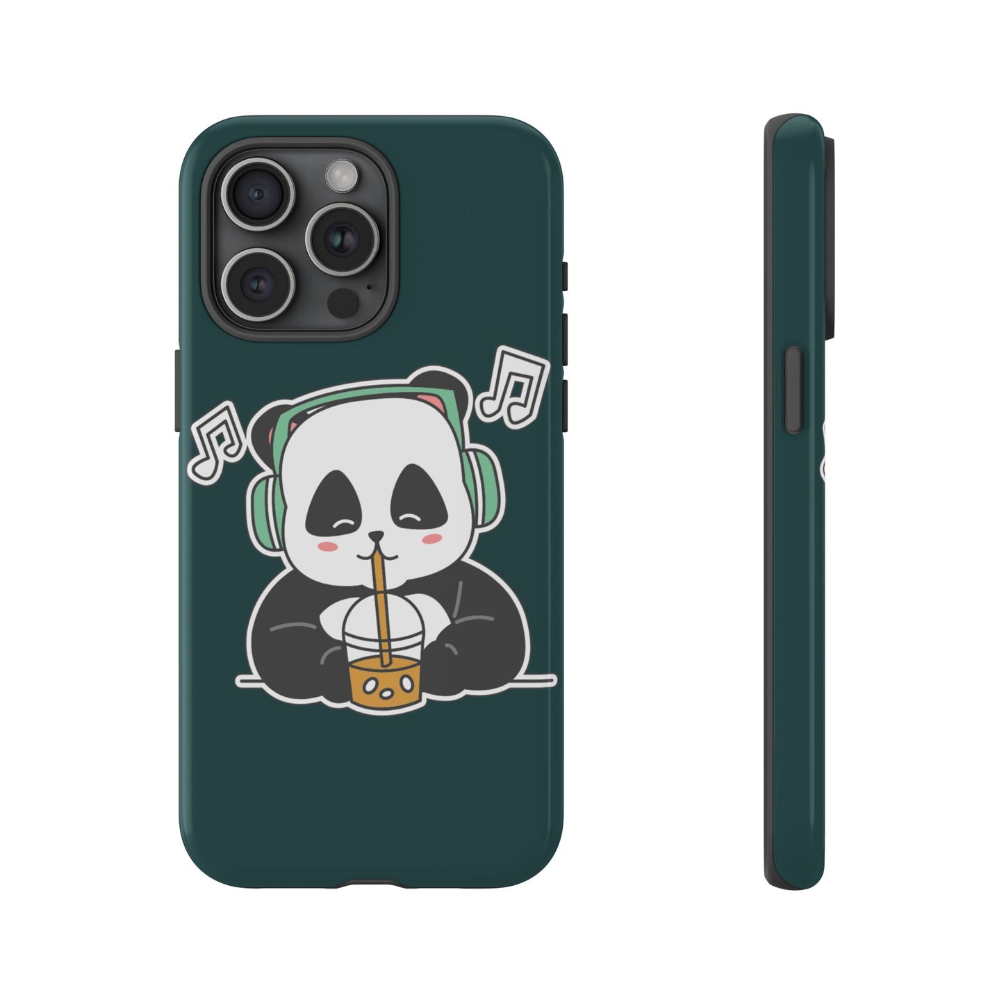 Chill Panda with Bubble Tea Tough Phone Case