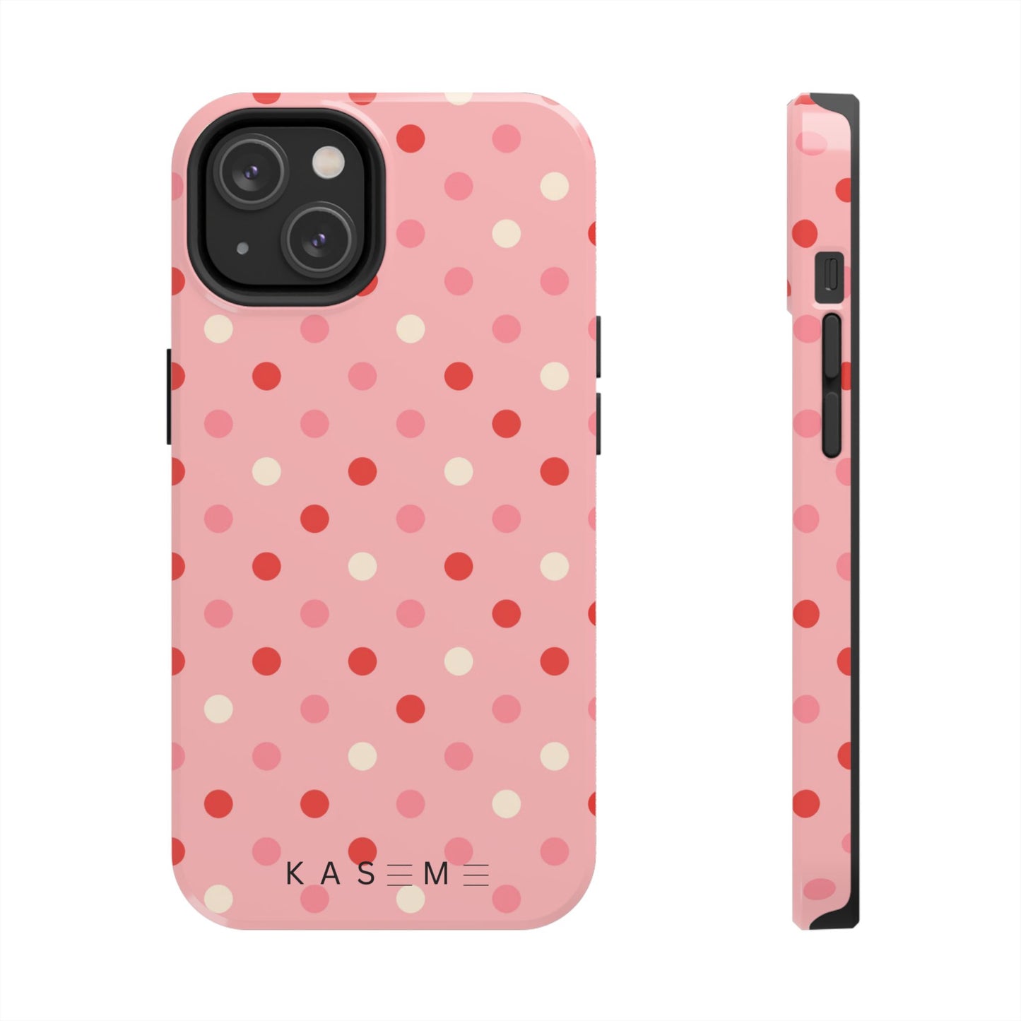 Playful Pink Polka Dot Tough Phone Case