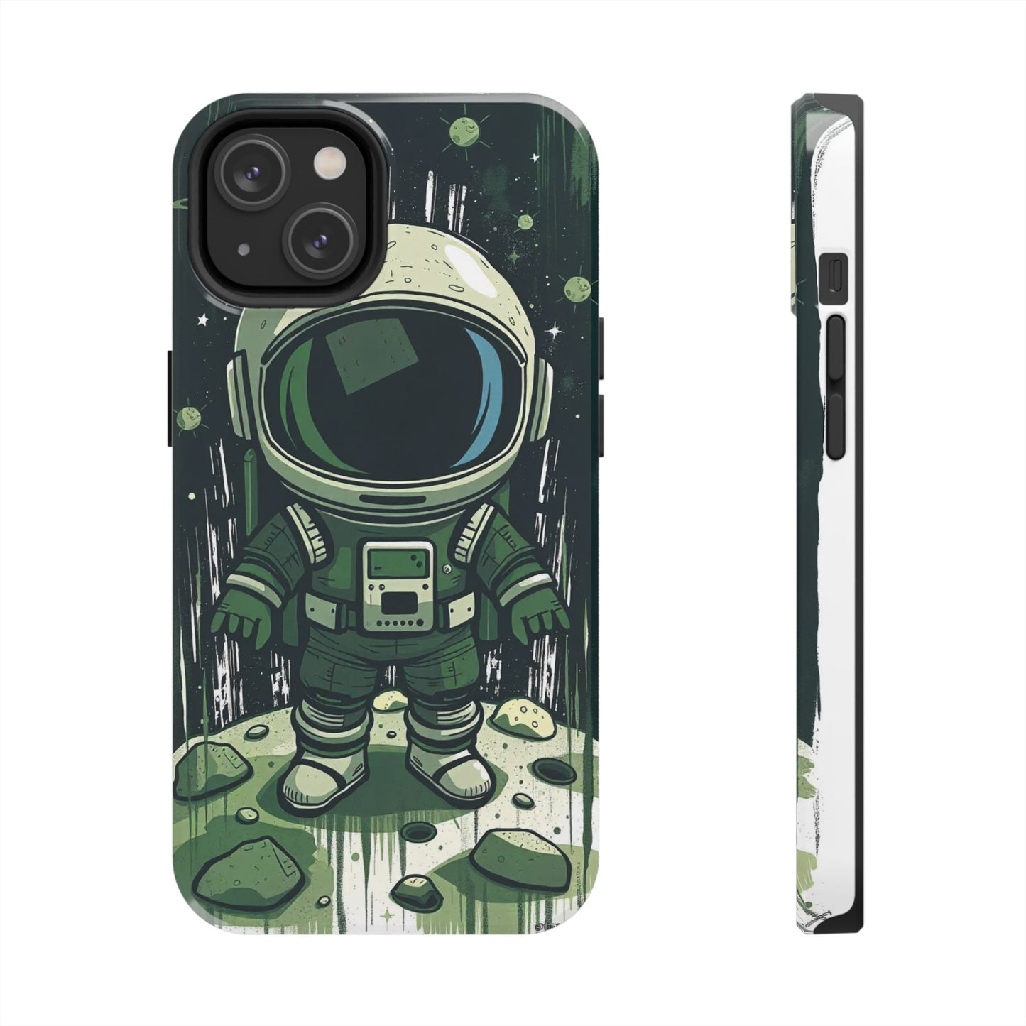 "Cosmic Explorer - Cartoon Astronaut Tough Phone Case"