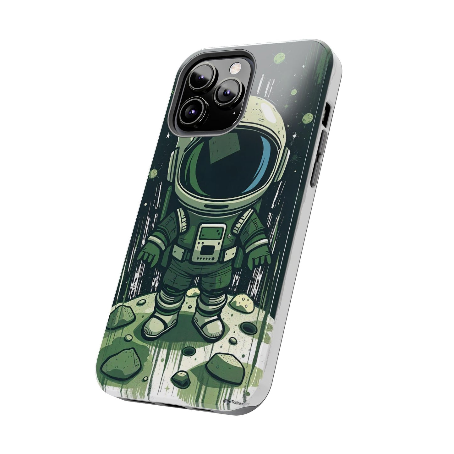 "Cosmic Explorer - Cartoon Astronaut Tough Phone Case"