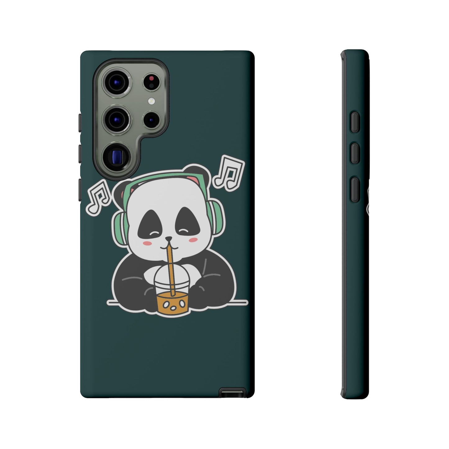 Chill Panda with Bubble Tea Tough Phone Case