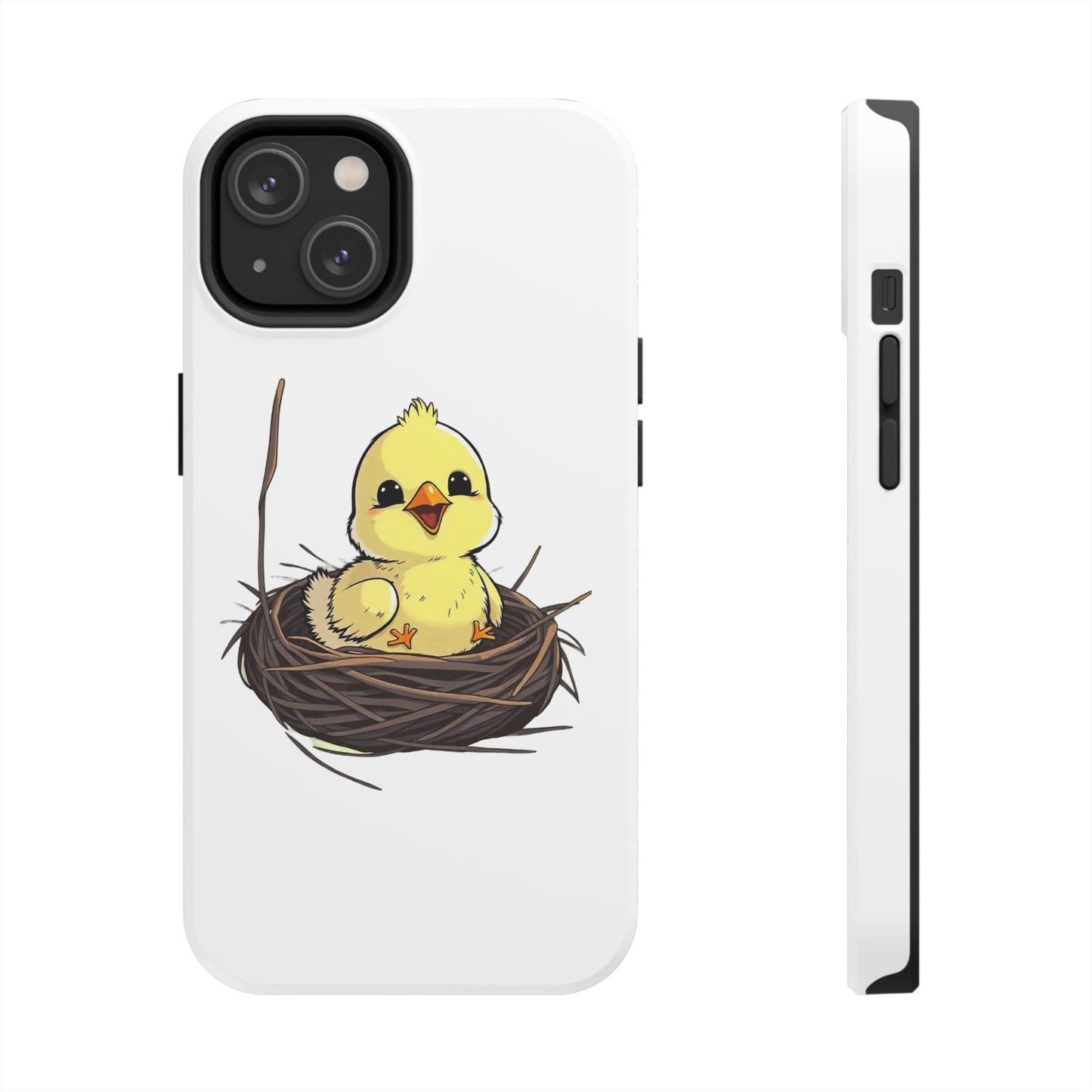 Adorable Chick in Nest Phone Case Design