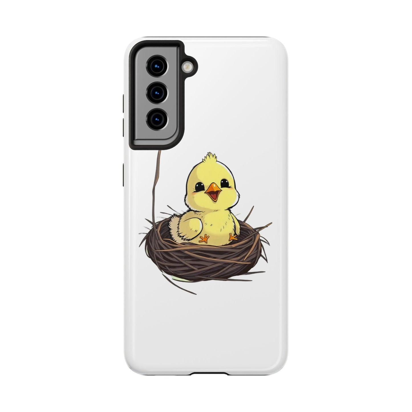 Adorable Chick in Nest Phone Case Design