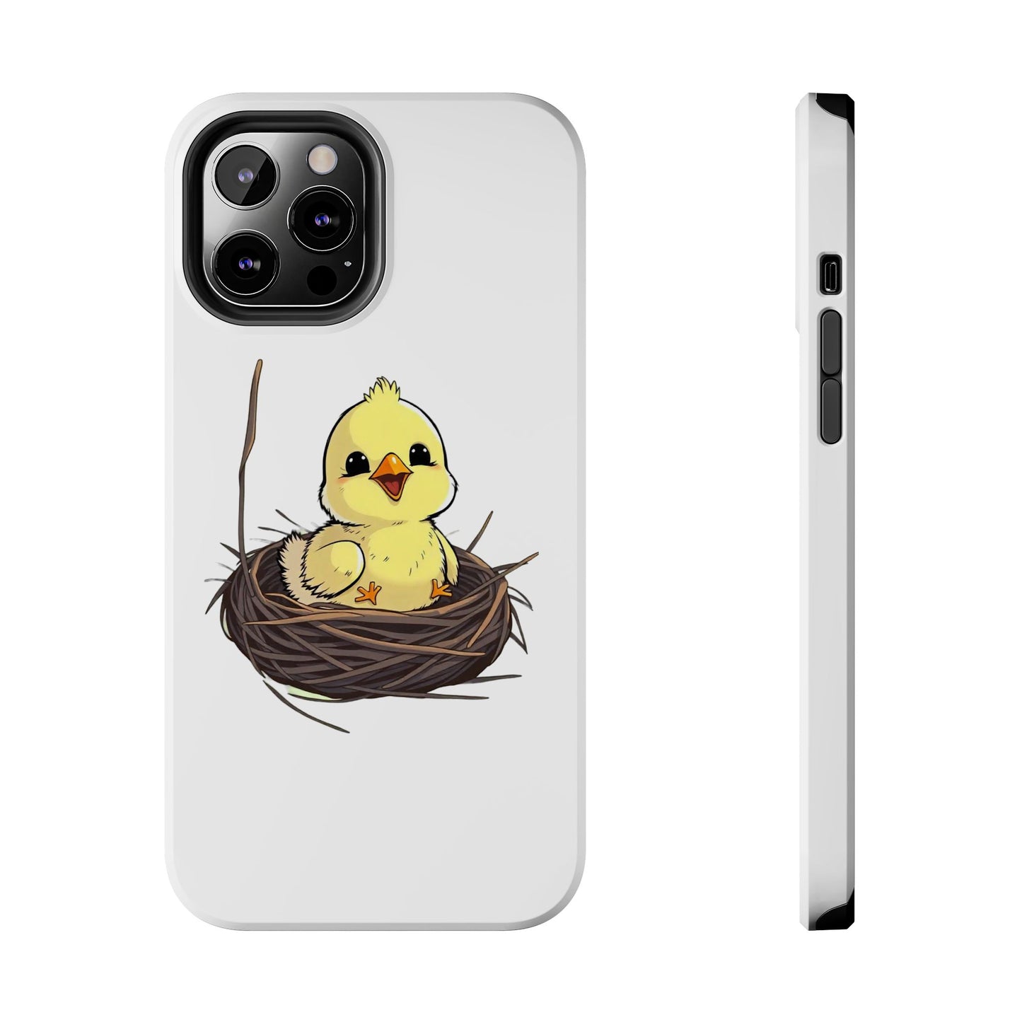 Adorable Chick in Nest Phone Case Design