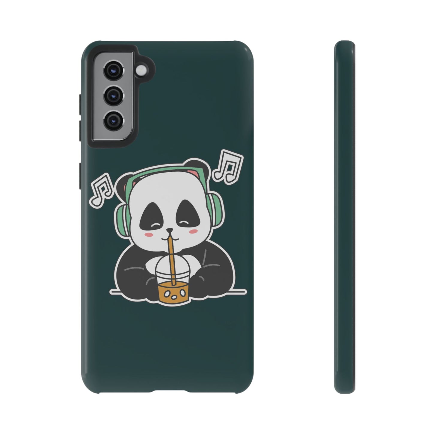 Chill Panda with Bubble Tea Tough Phone Case