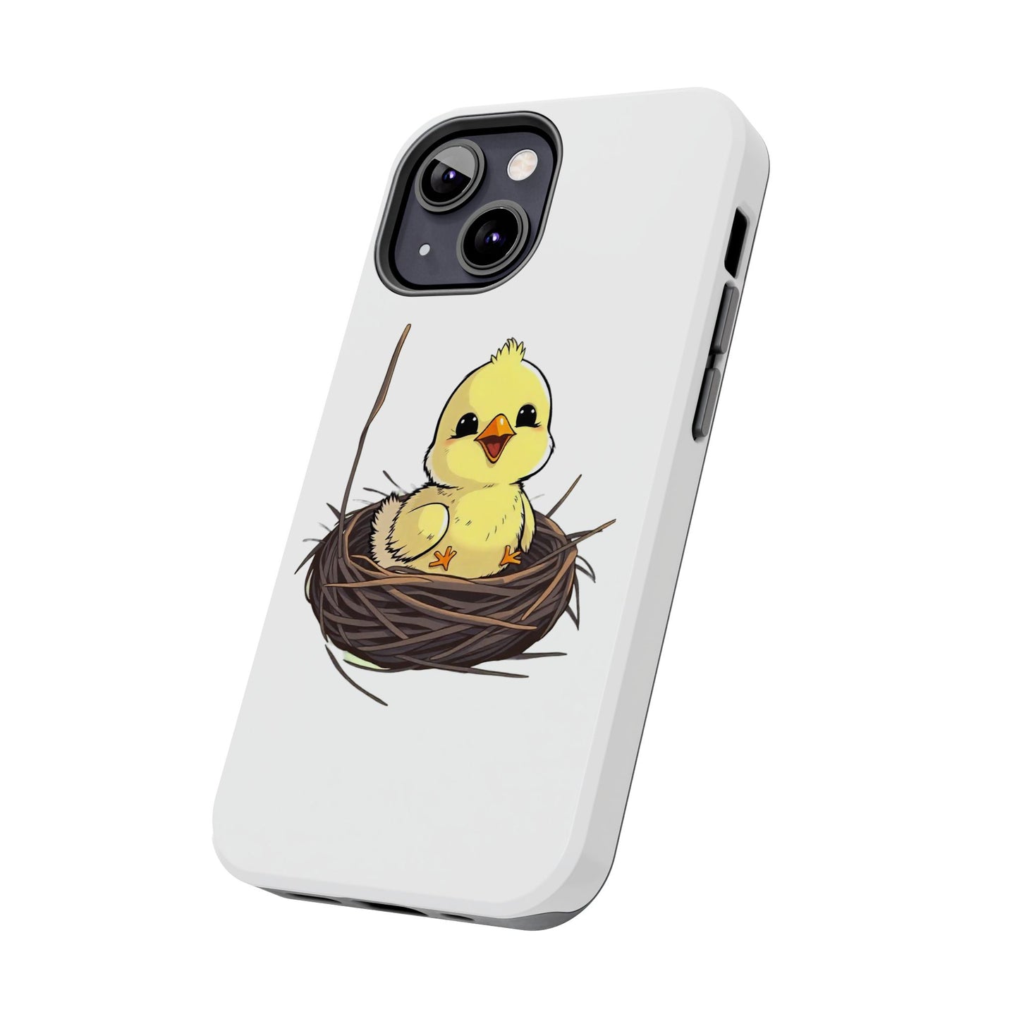 Adorable Chick in Nest Phone Case Design