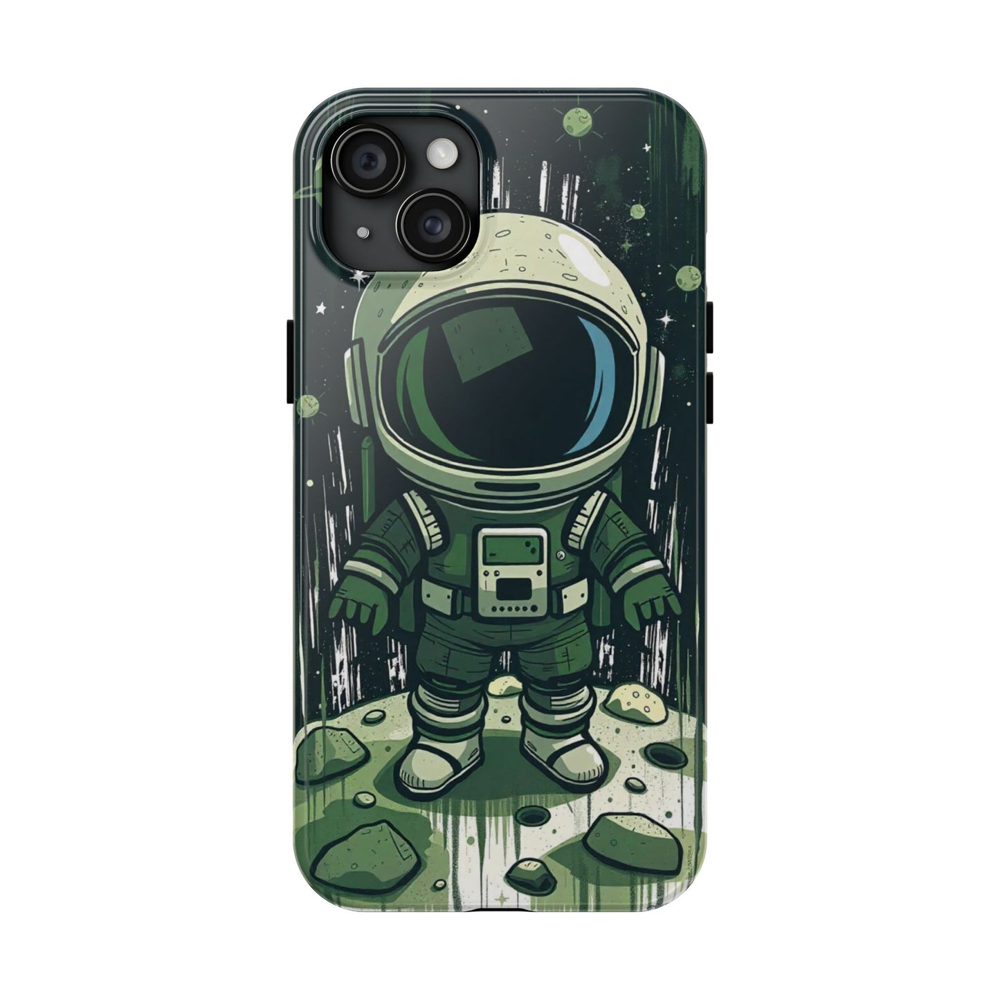 "Cosmic Explorer - Cartoon Astronaut Tough Phone Case"