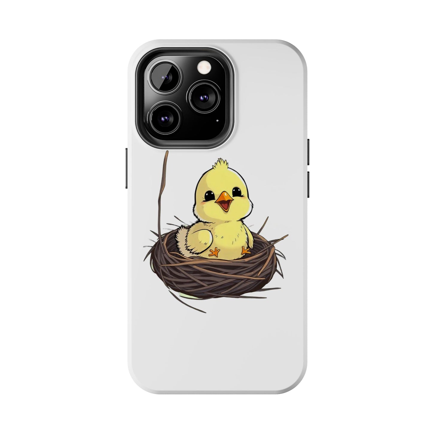 Adorable Chick in Nest Phone Case Design